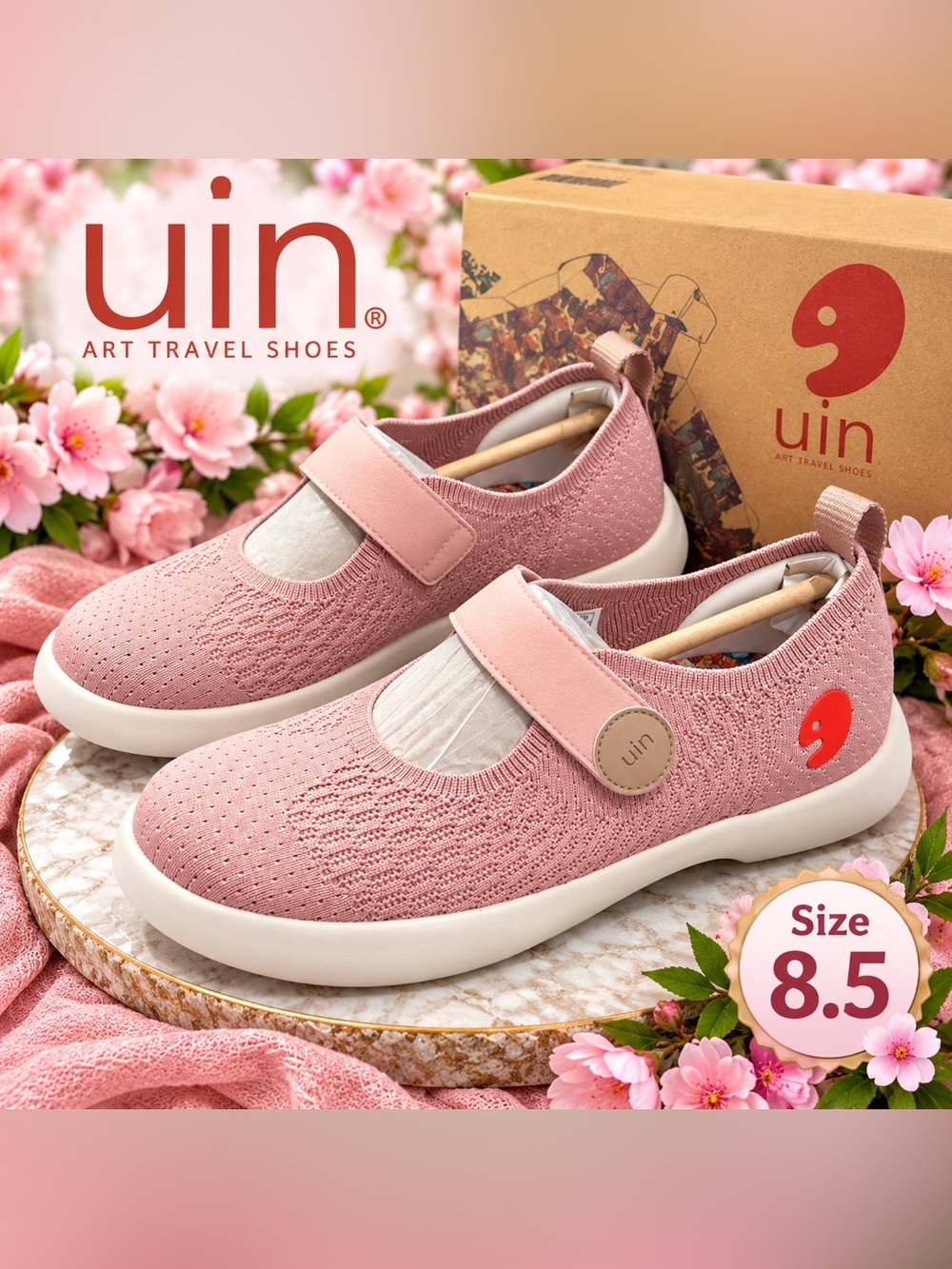 uin Badajoz 2 Sakura Pink Women's Pink Sneakers US 8.5